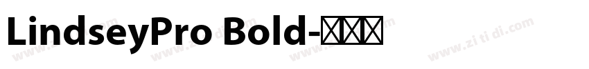 LindseyPro Bold字体转换
